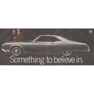 1970 Buick Riviera Vintage Print Ad From 1969 Magazine Classic Mid Century Car